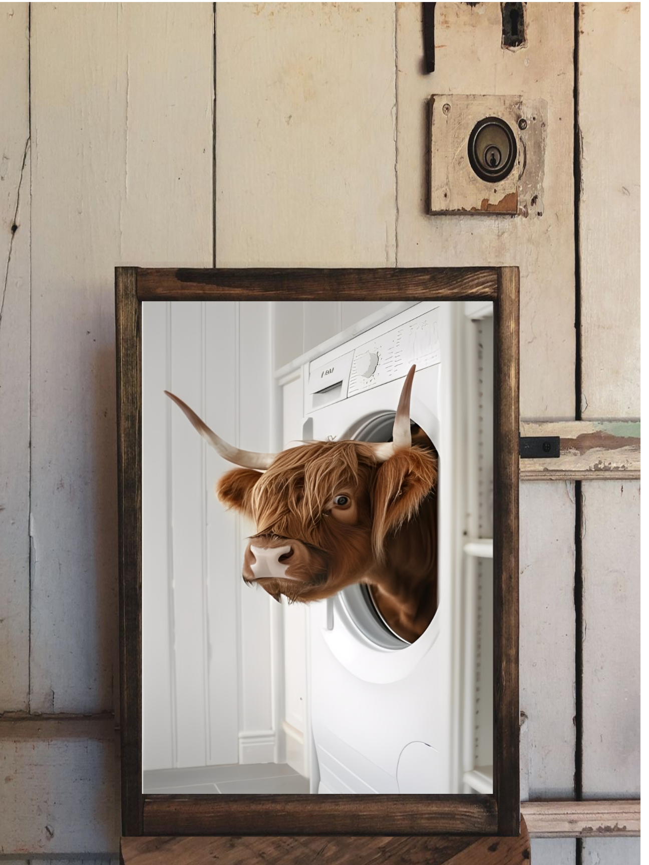 Laundry Room Highland Cow