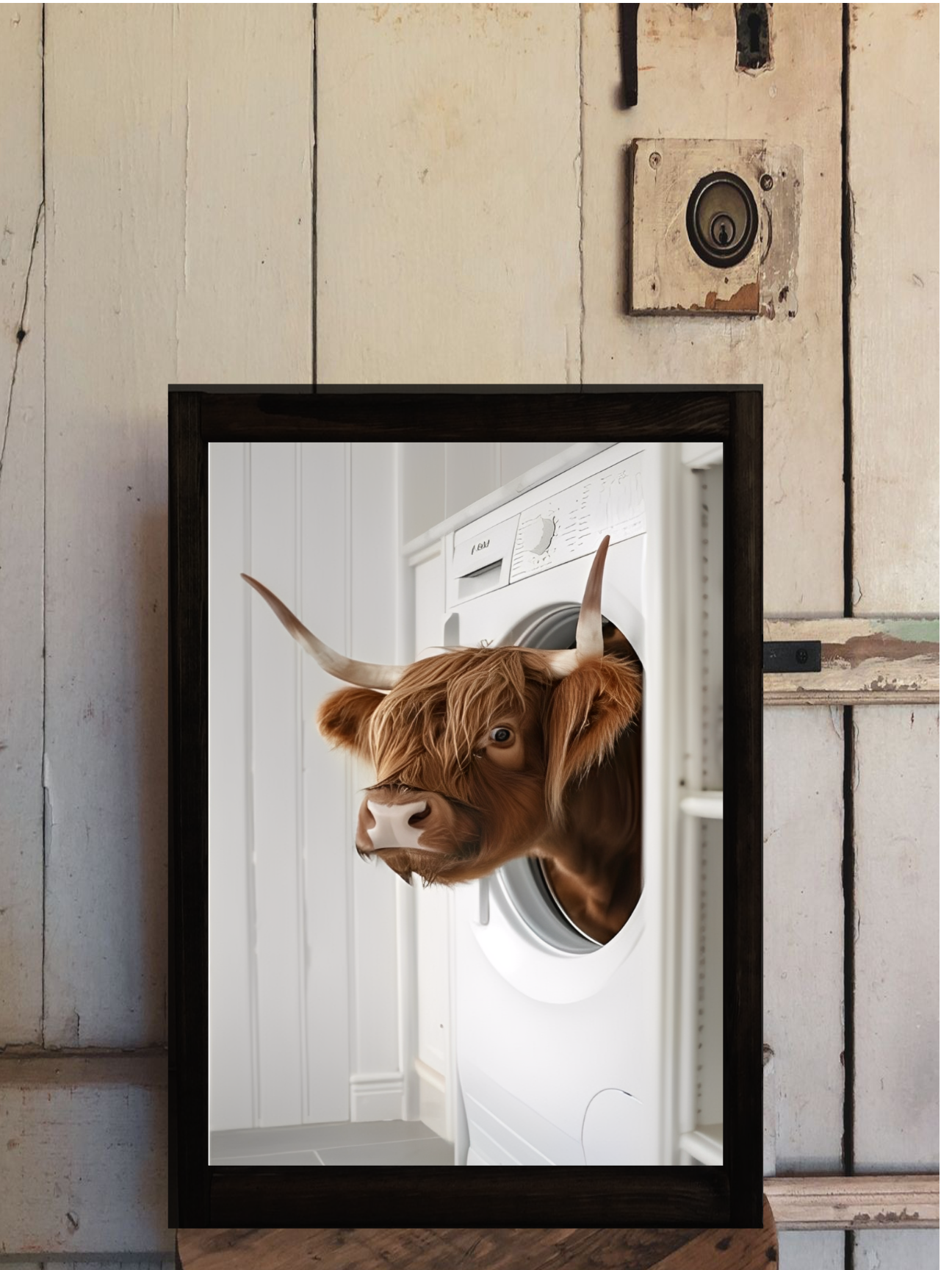 Laundry Room Highland Cow