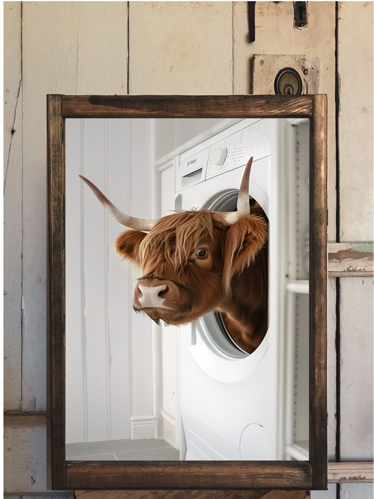 Laundry Room Highland Cow
