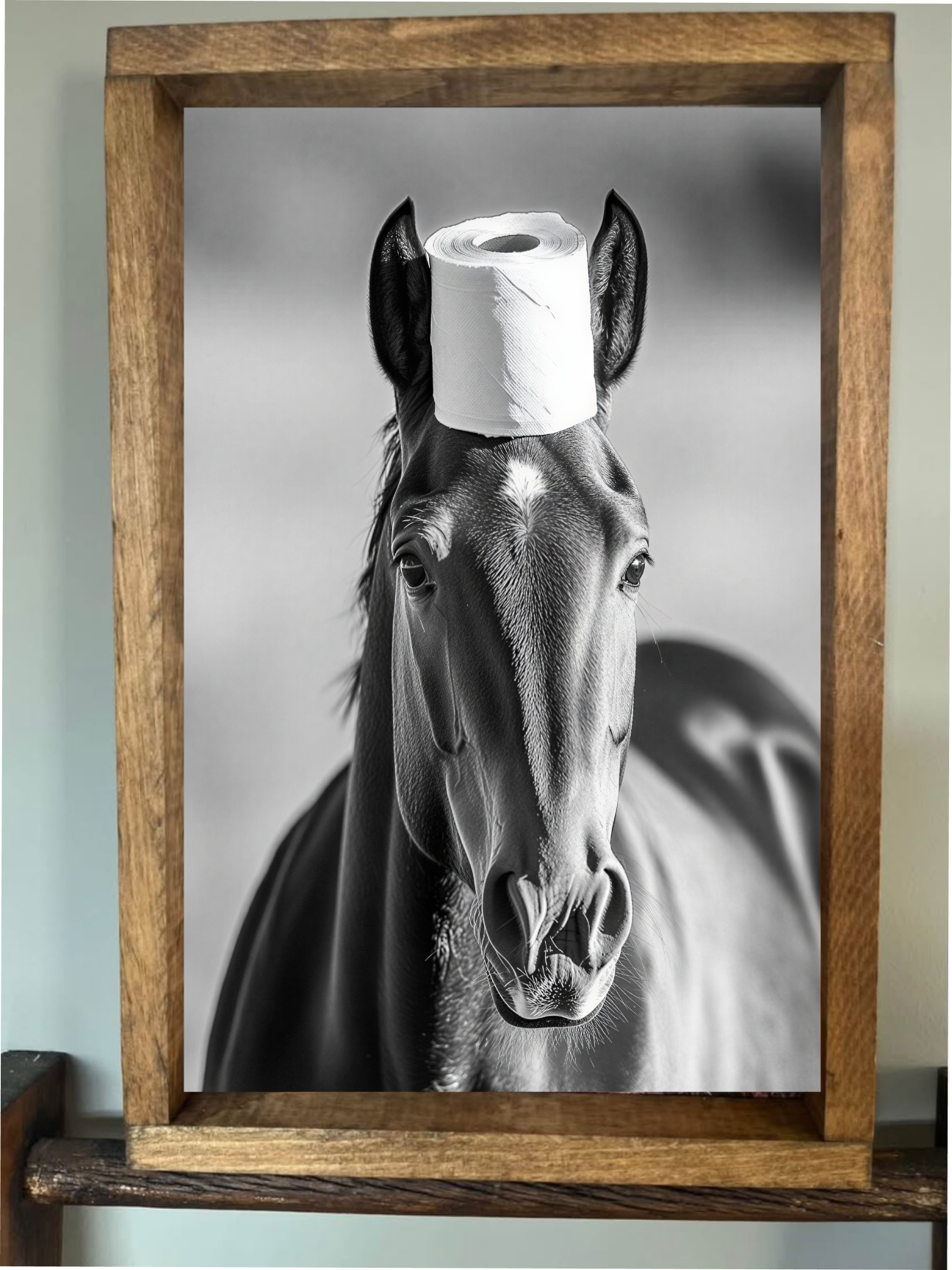Balancing Act Horse Farmhouse Sign