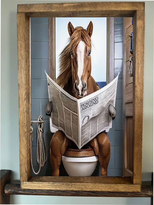 Bathroom Horse Farmhouse Sign