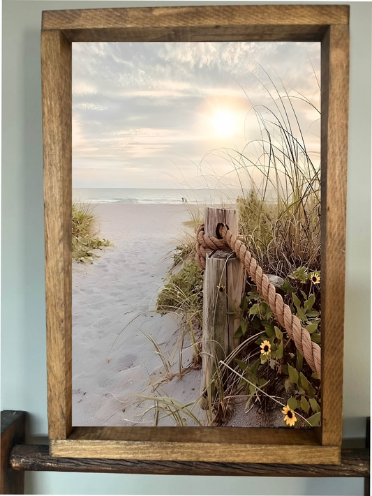 Beach Path Farmhouse Sign