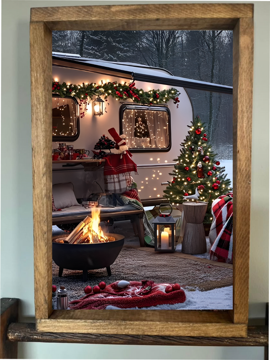 Camper's Christmas Farmhouse Sign