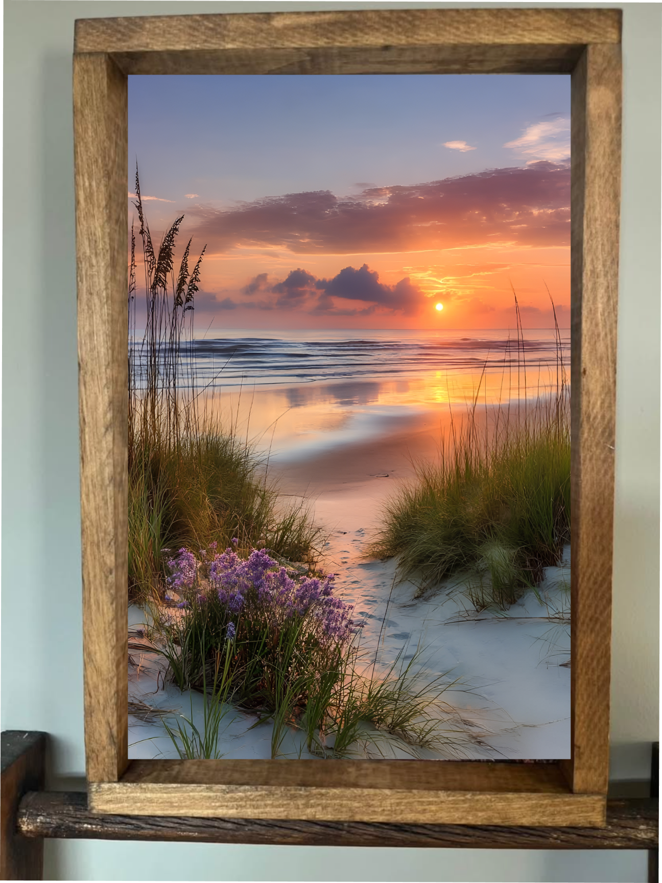 Colorful Sunset Farmhouse Sign