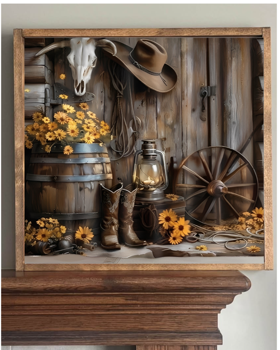 Country Barn SceneFarmhouse Sign