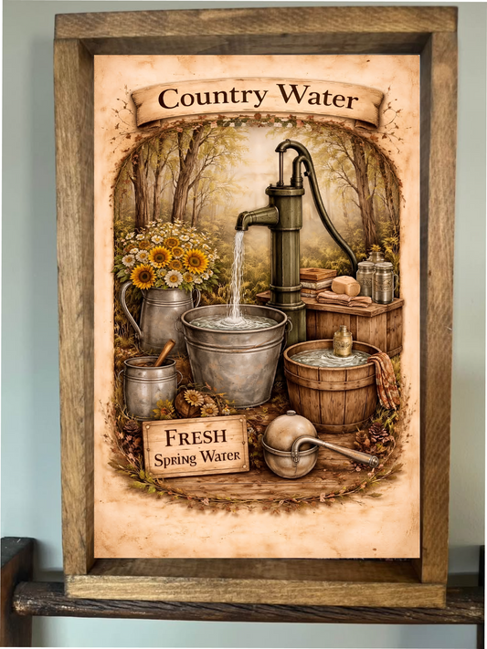 Country Water Farmhouse Sign