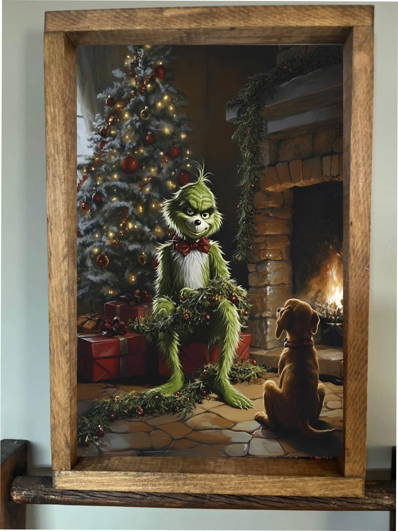 Decorating Grinch Farmhouse Sign