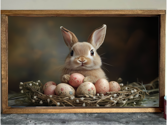 Easter Egg Security Farmhouse Sign