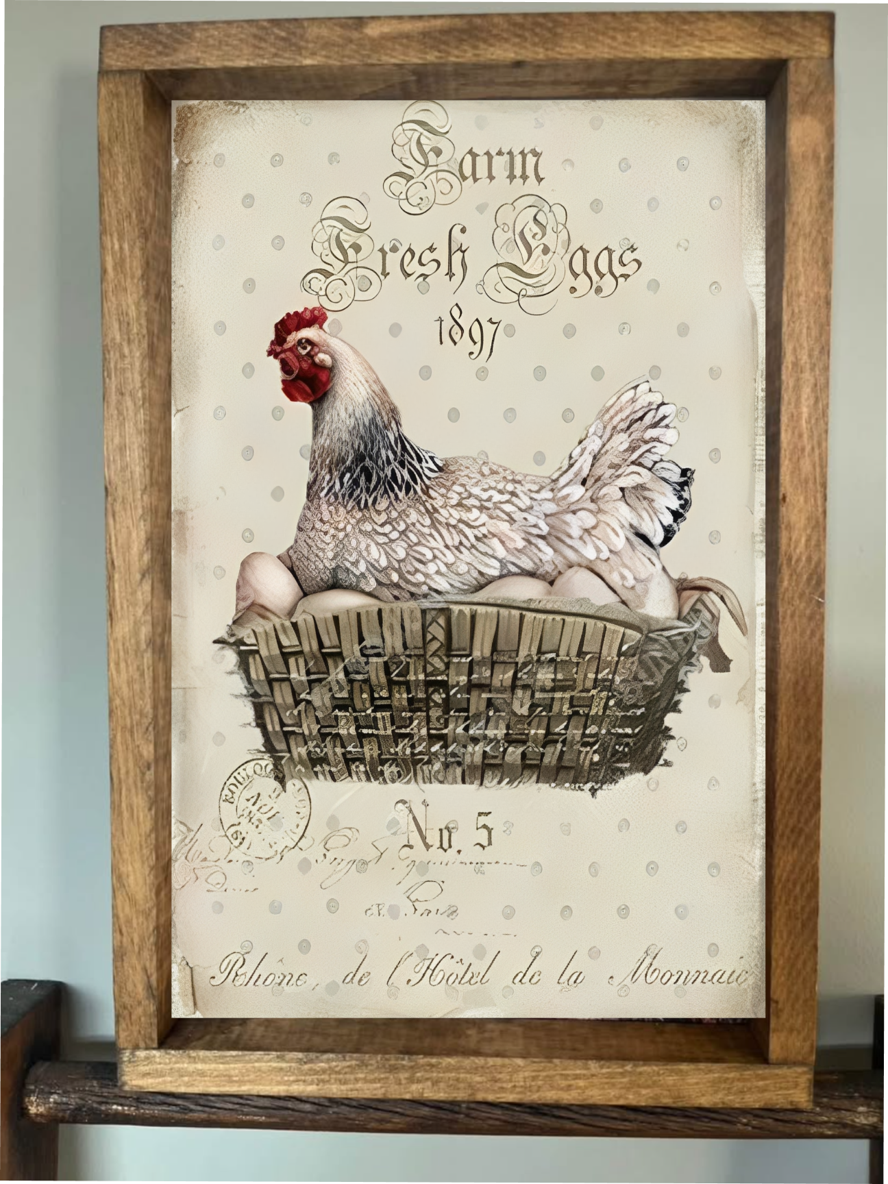Farm Fresh Eggs Farmhouse Sign