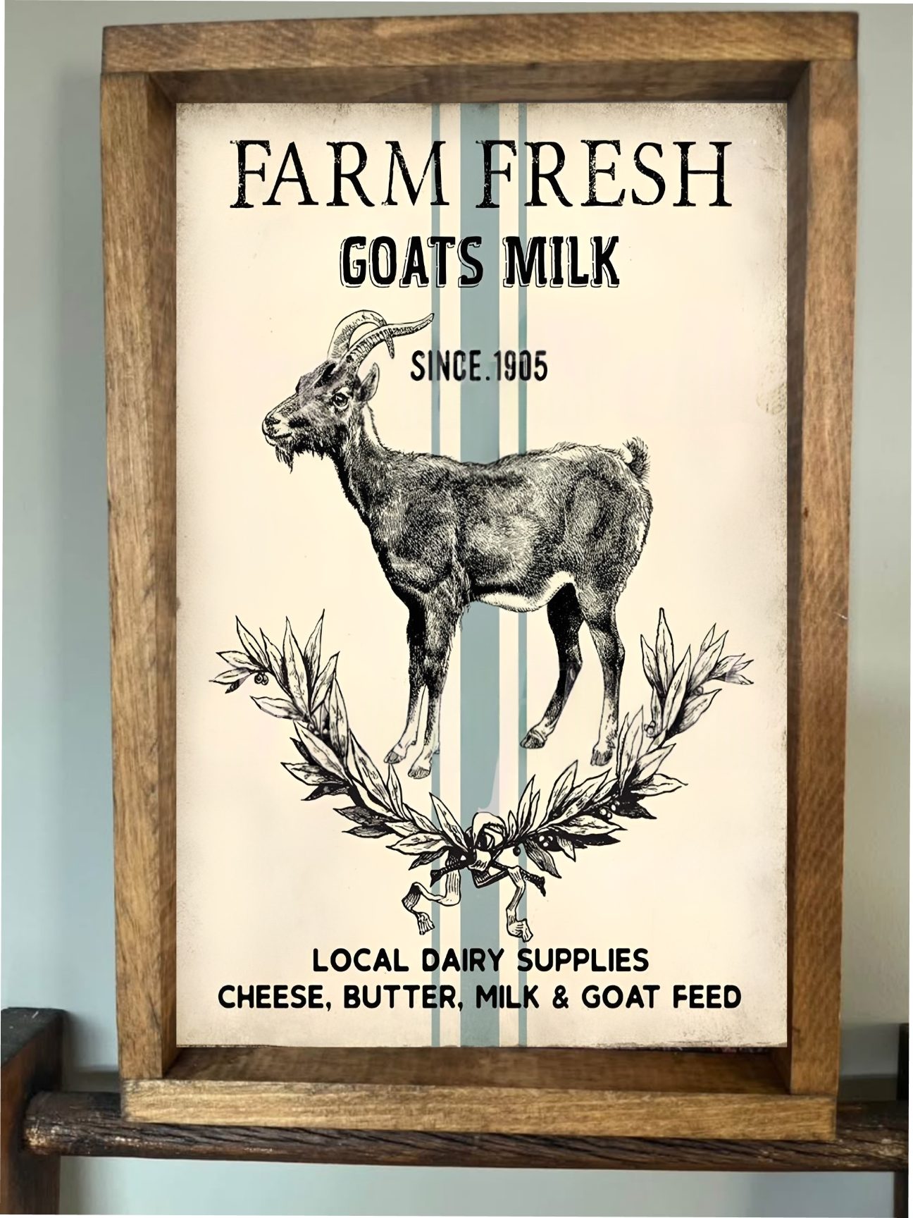 Farm Fresh Goat's Milk Farmhouse Sign