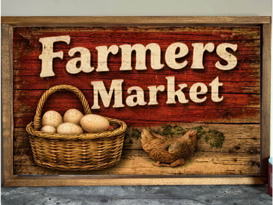 Farmer's Market Farmhouse Sign