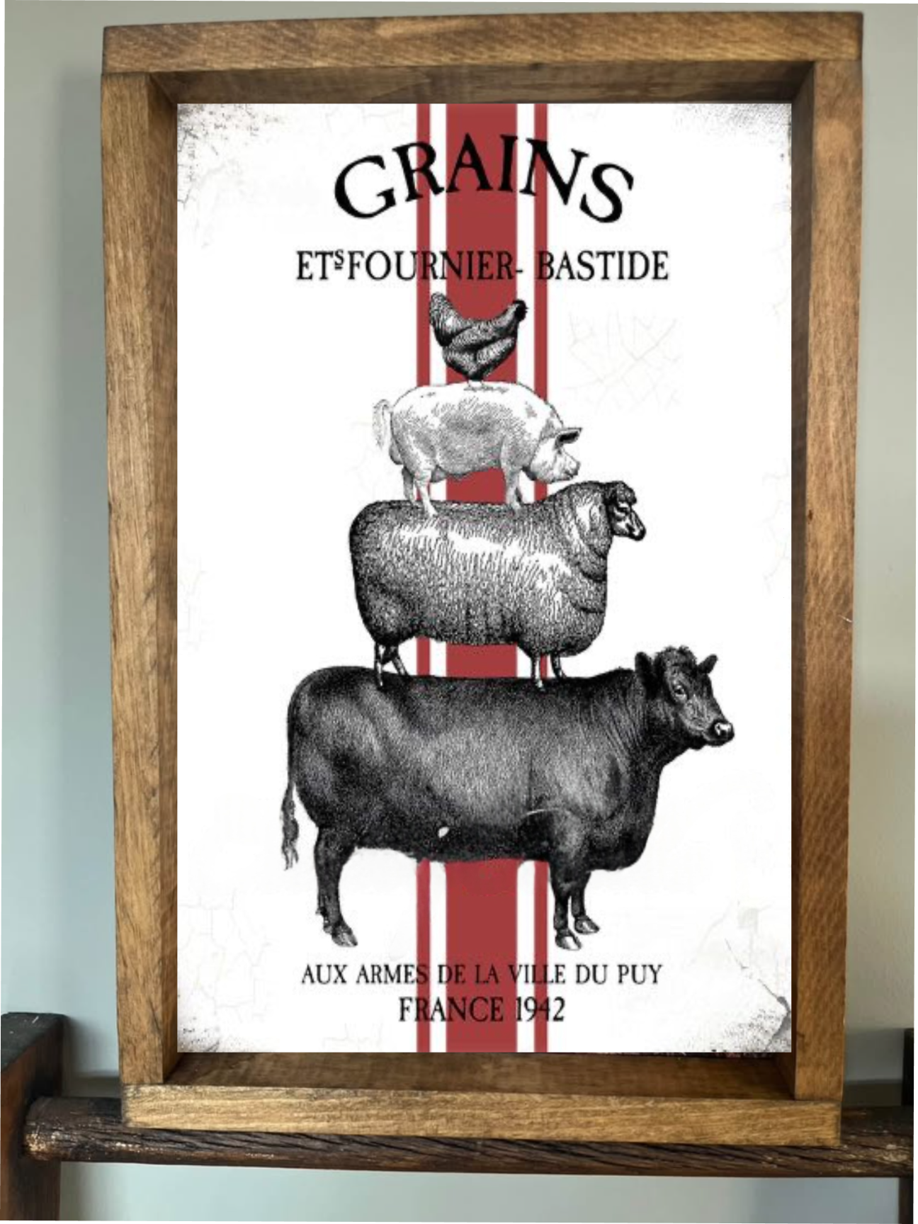 Grains Flour Sack Farmhouse Sign