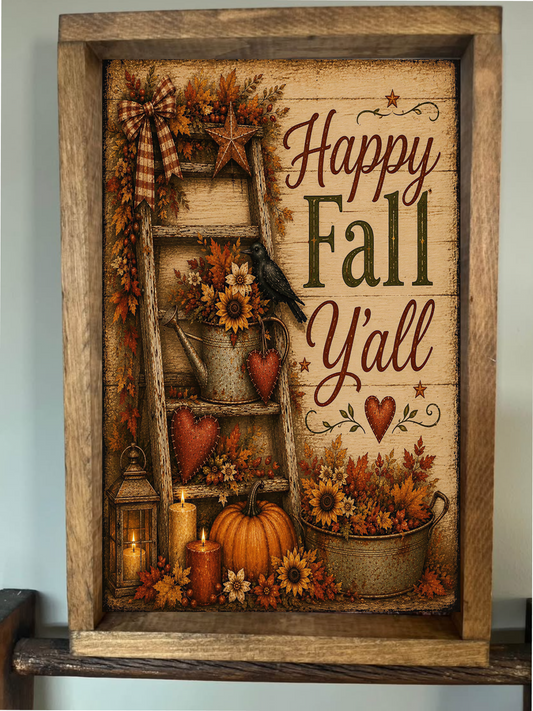 Happy Fall Farmhouse Sign