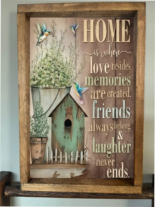 Home is Where Farmhouse Sign