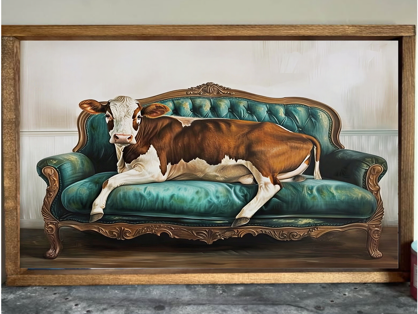 I Deserve A Nap Cow Farmhouse Sign