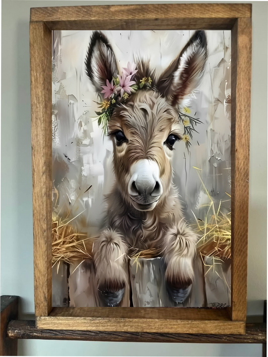 I'm so cute Donkey Farmhouse Sign