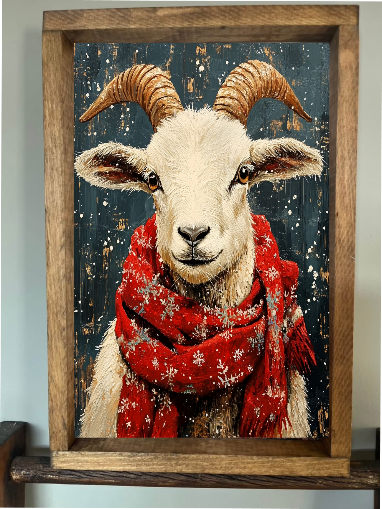 It's Cold Out Goat Farmhouse Sign