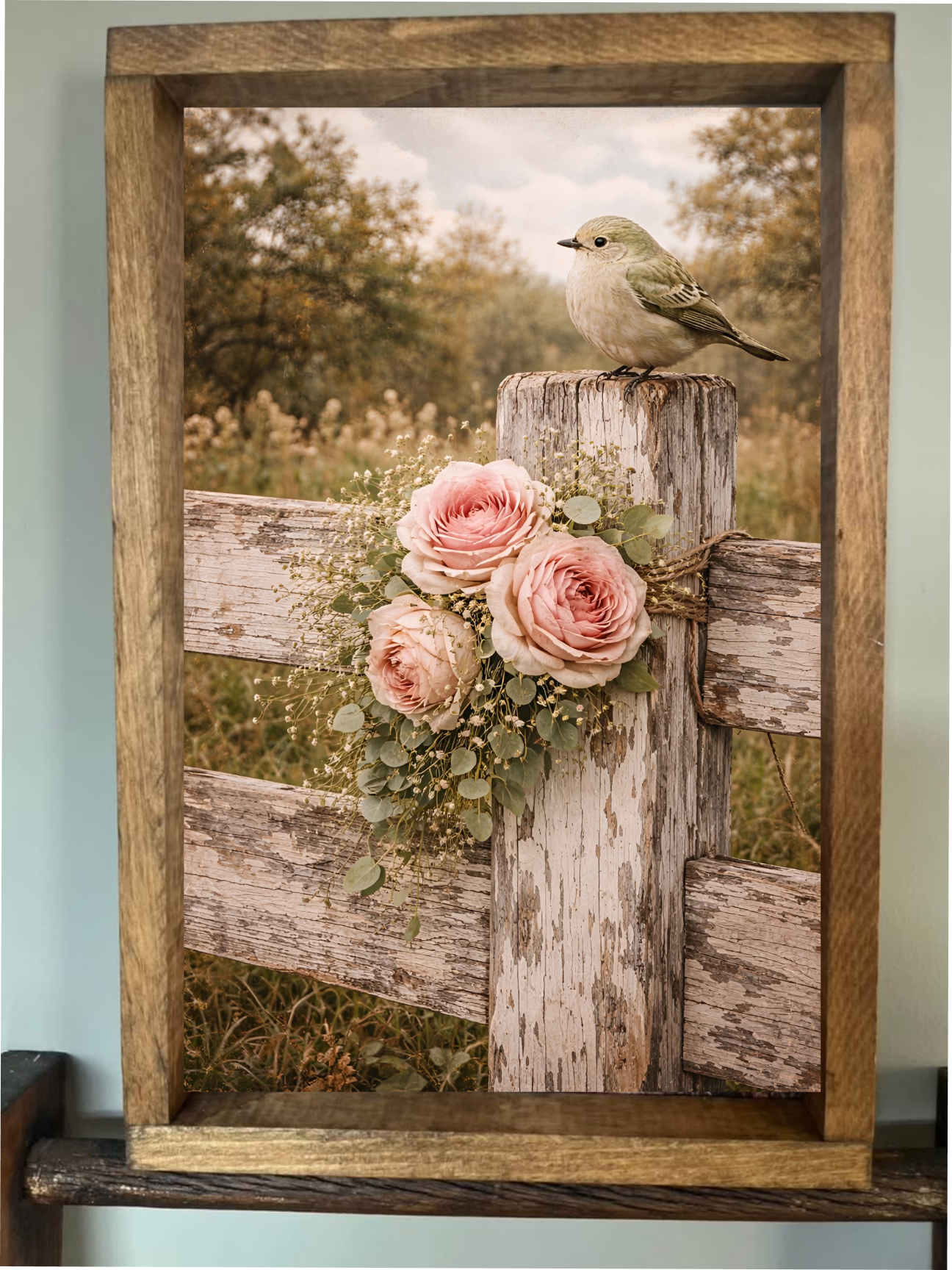 Just a Moment Farmhouse Sign