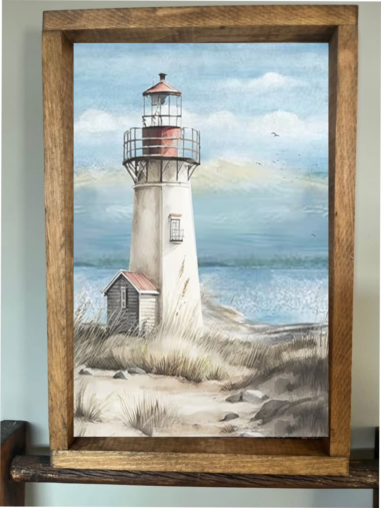 Lighthouse Farmhouse Sign