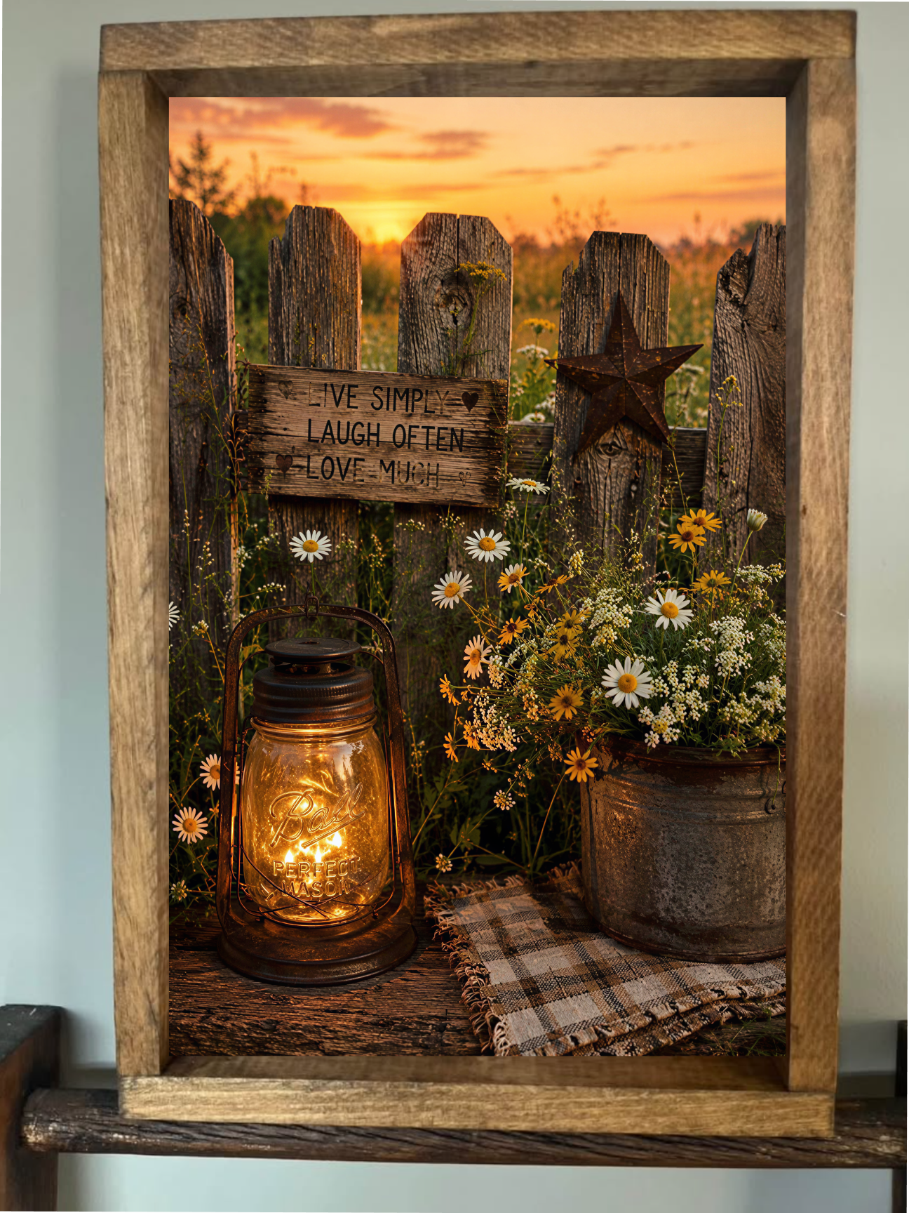 Live Simply Farmhouse Sign