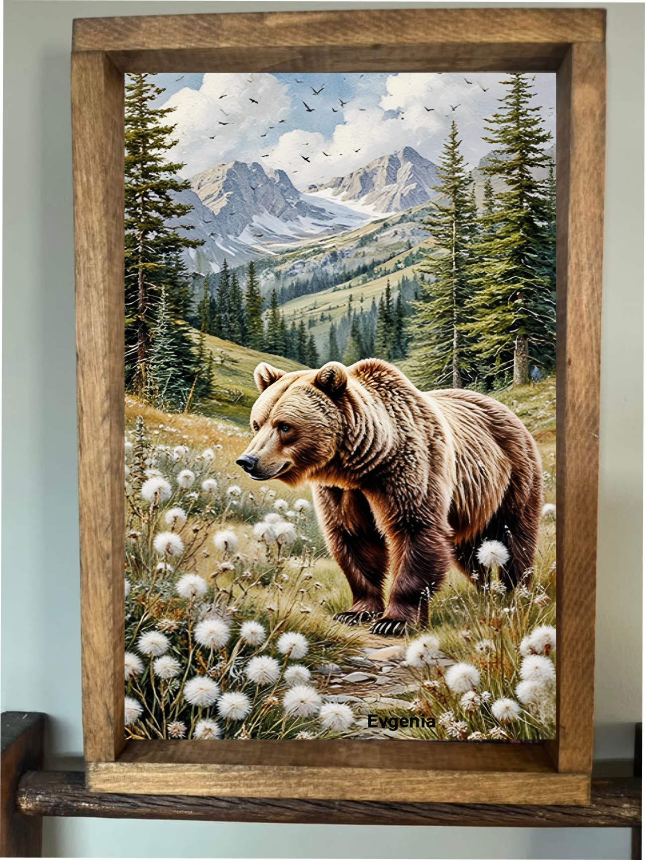 Mountain Life Bear Farmhouse Sign