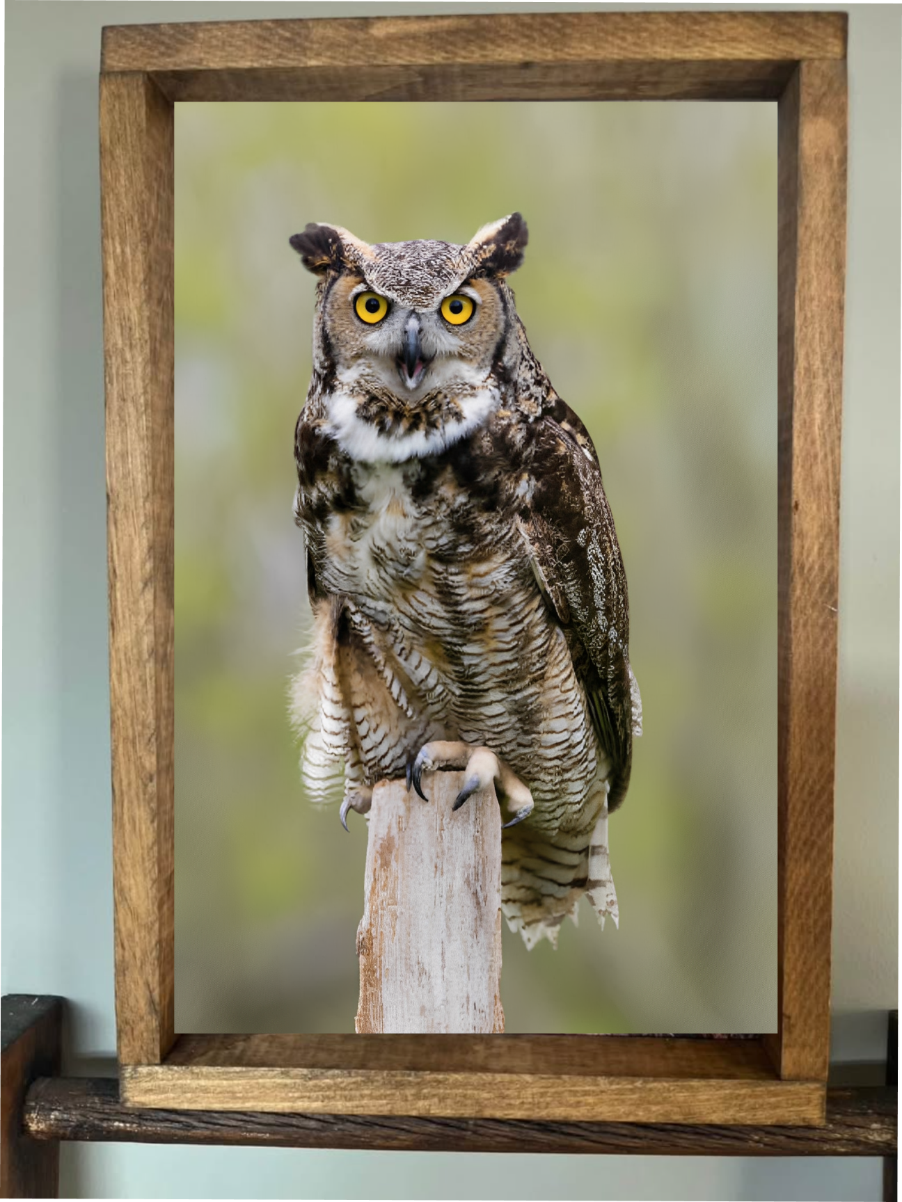 On My Perch Owl Farmhouse Sign