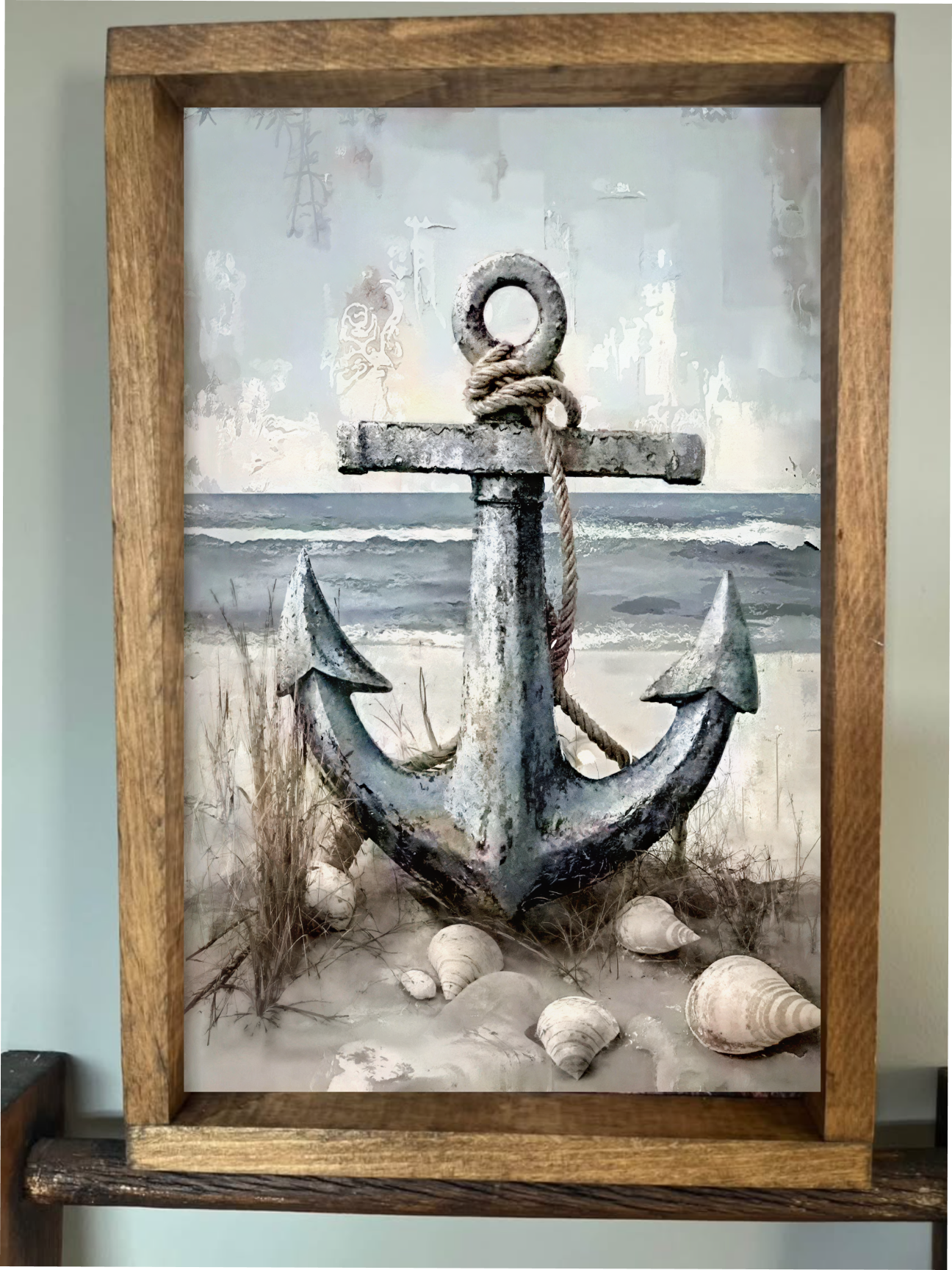 Painted Anchor Farmhouse Sign