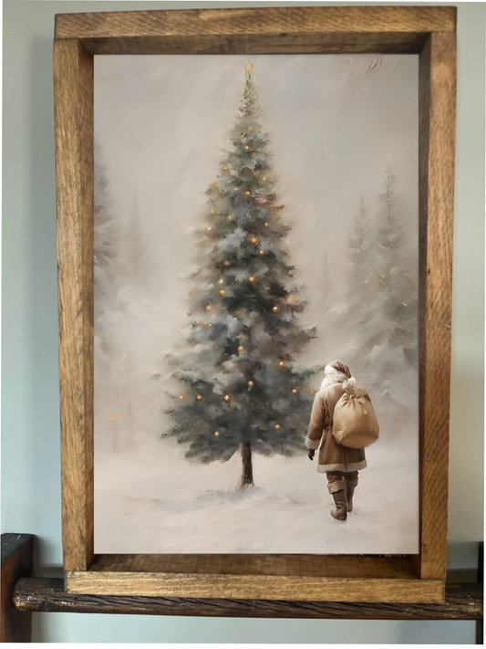 Santa Delivery Farmhouse Sign