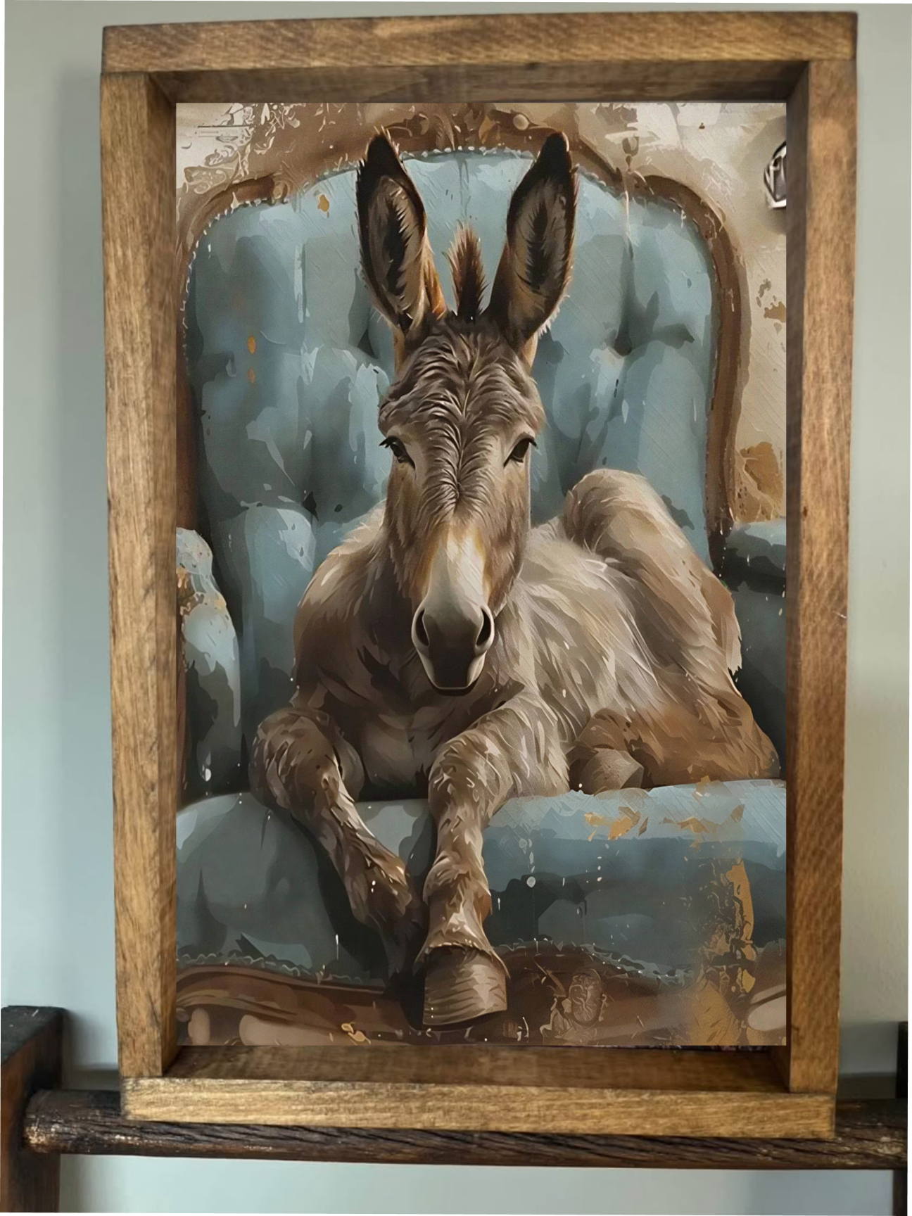 Relaxing Donkey Farmhouse Sign