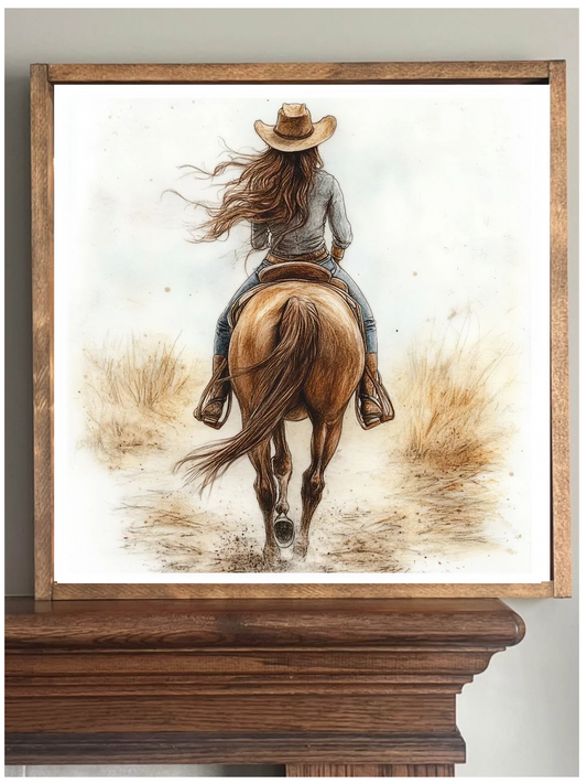 Riding Through Life Farmhouse Sign