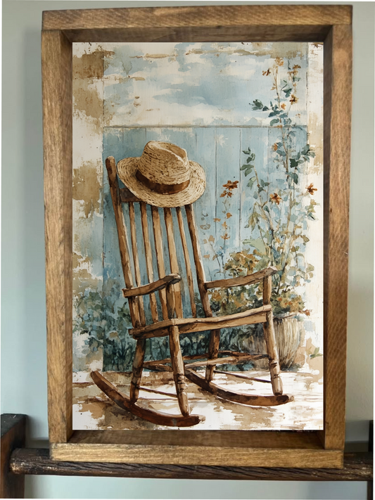 Rocking Chair Farmhouse Sign