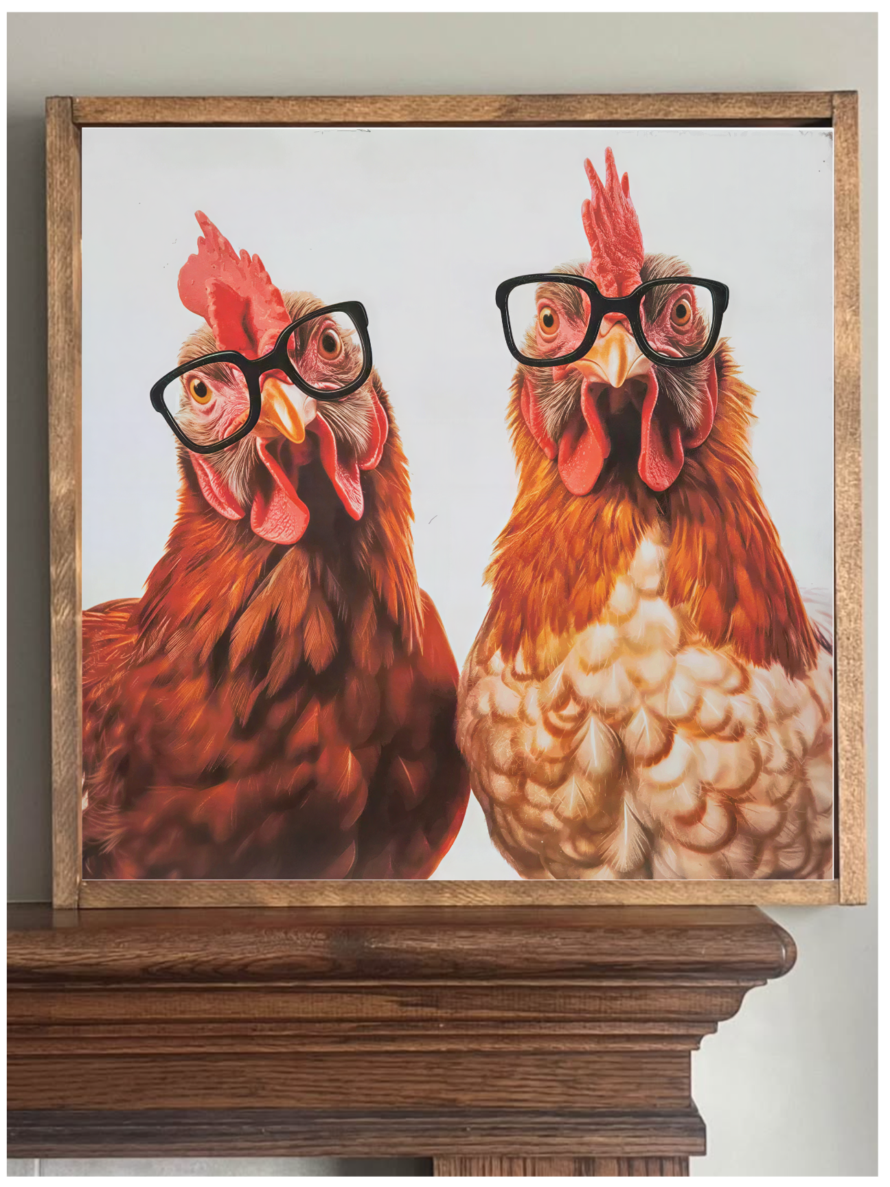 Rooster Attitude Farmhouse Sign