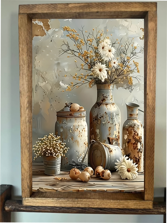 Rusty Tin Collection Farmhouse Sign