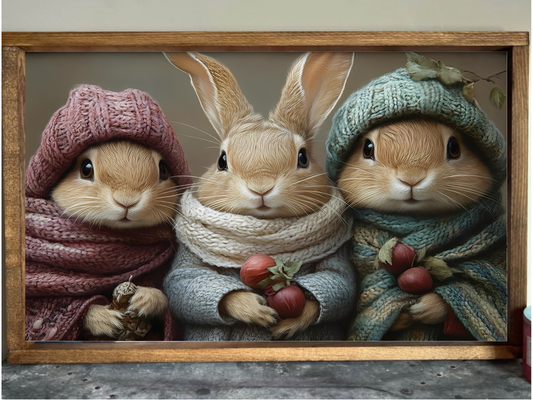 Sister Bunny Farmhouse Sign