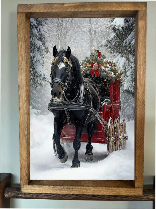 Sleigh Ride Farmhouse Sign