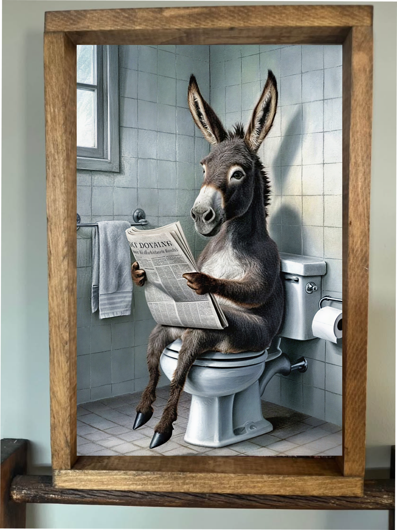 Time Out Donkey Farmhouse Sign