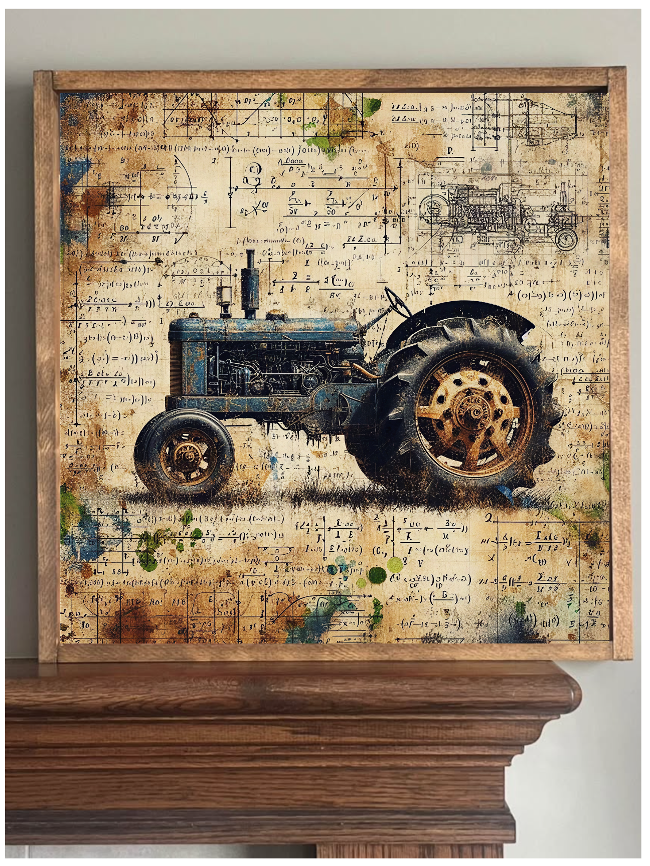 Tractor Equation Farmhouse Sign