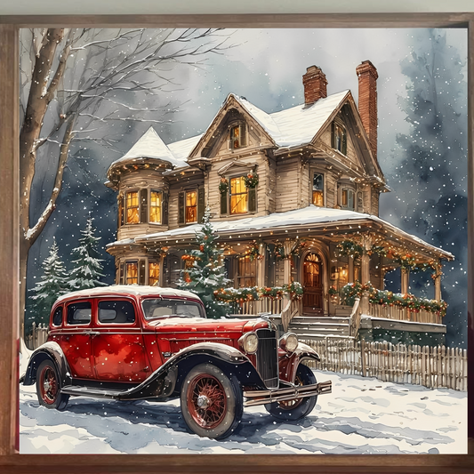 Victorian Christmas Farmhouse Sign