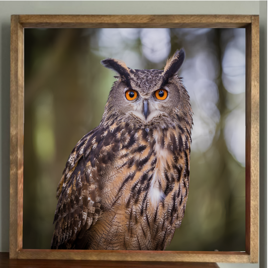 Watching Owl Farmhouse Sign