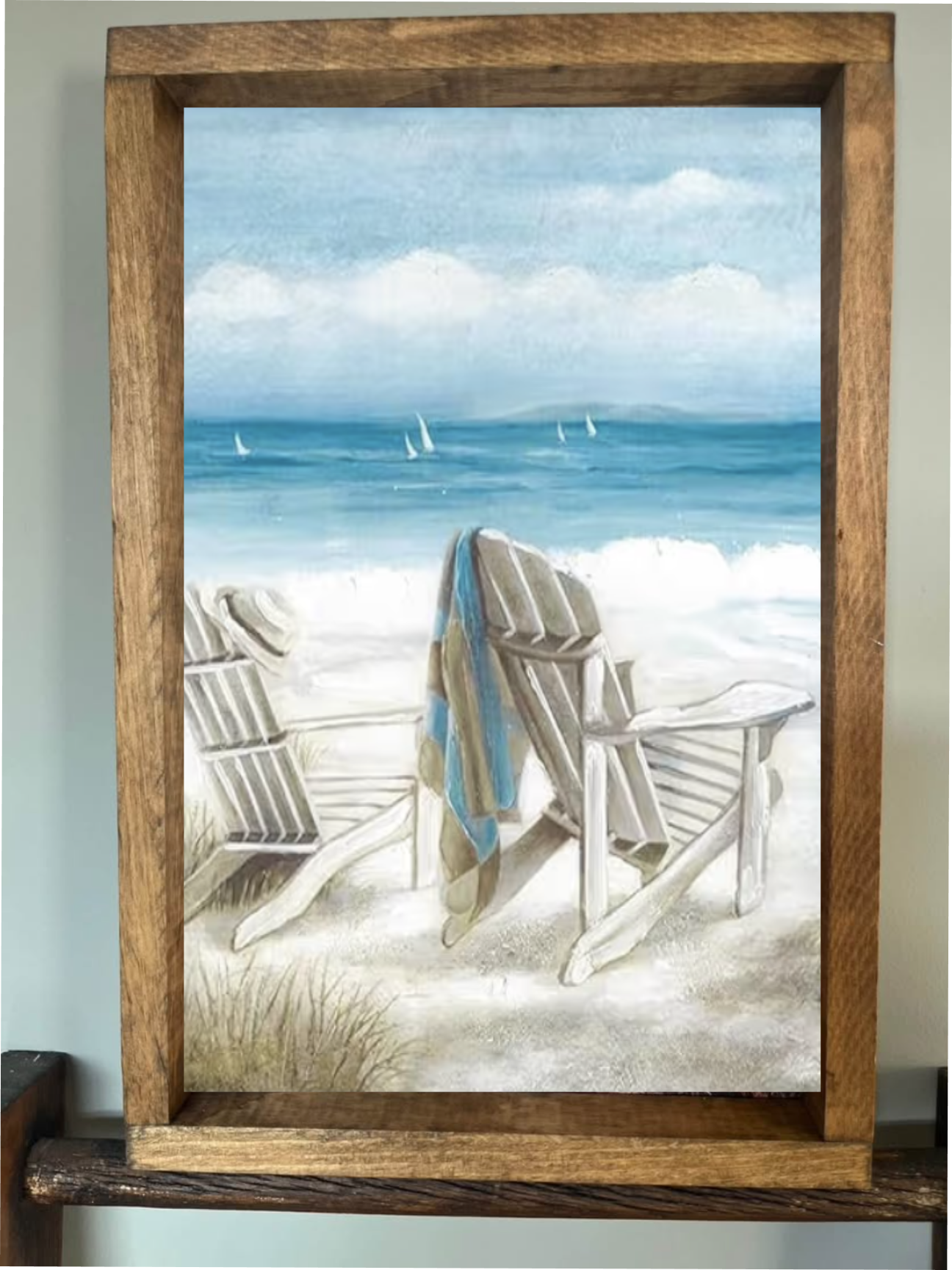 Watching The Sailboats Farmhouse Sign