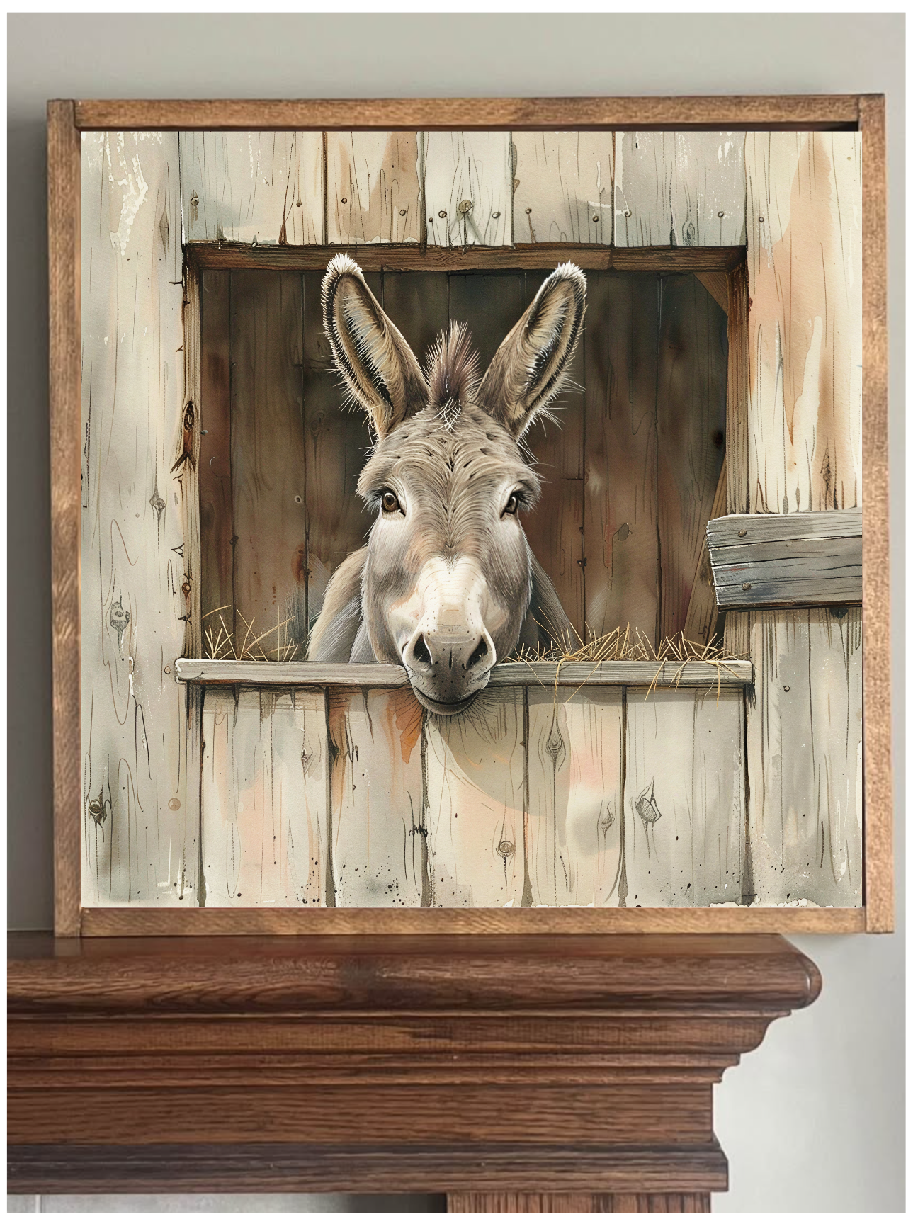 Watching You Donkey Farmhouse Sign