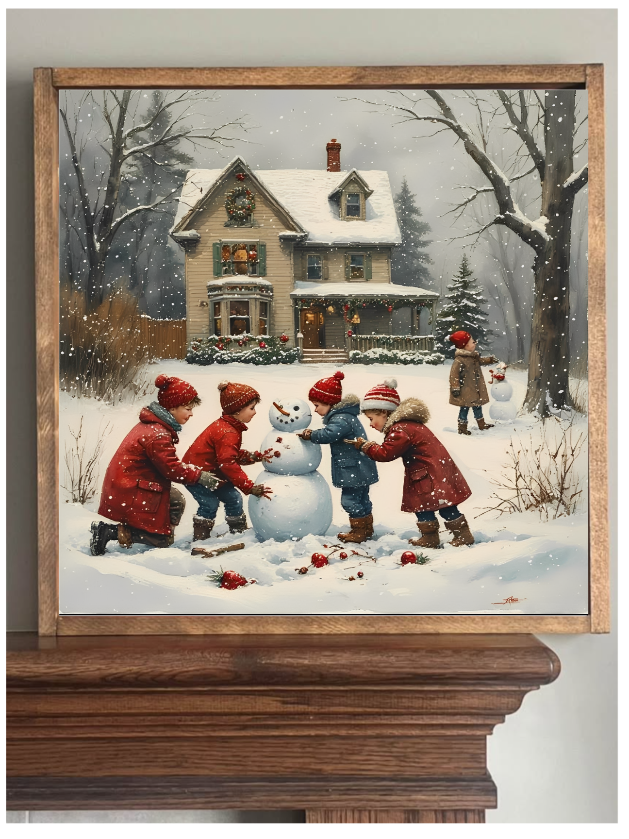 Winter Playtime Farmhouse Sign