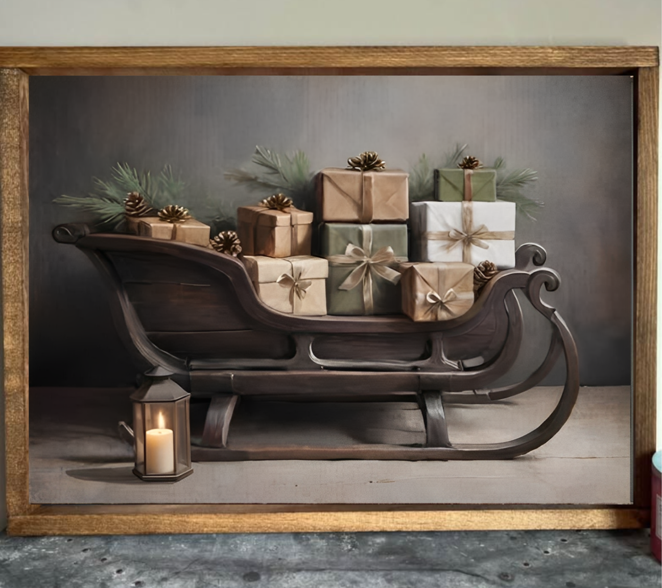 Wood Sleigh Farmhouse Sign