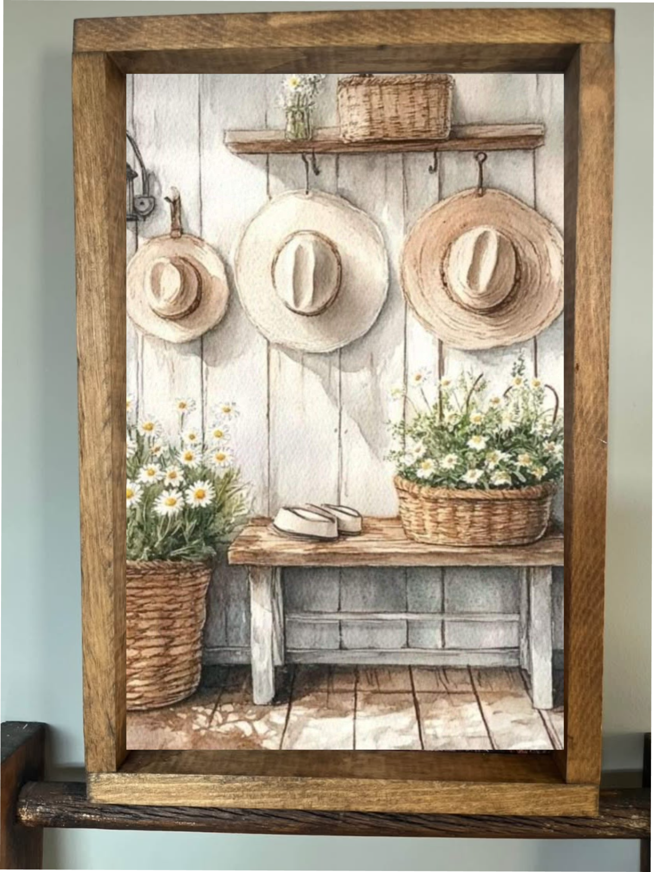 Hanging Hats Farmhouse Sign