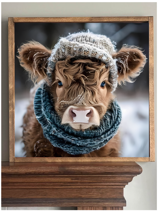 I'm So Cute Highland Cow Farmhouse Sign