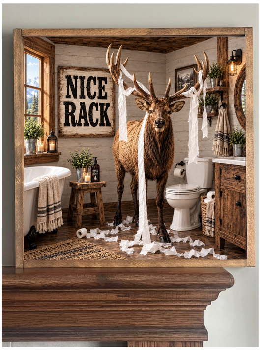 Nice Rack Farmhouse Sign
