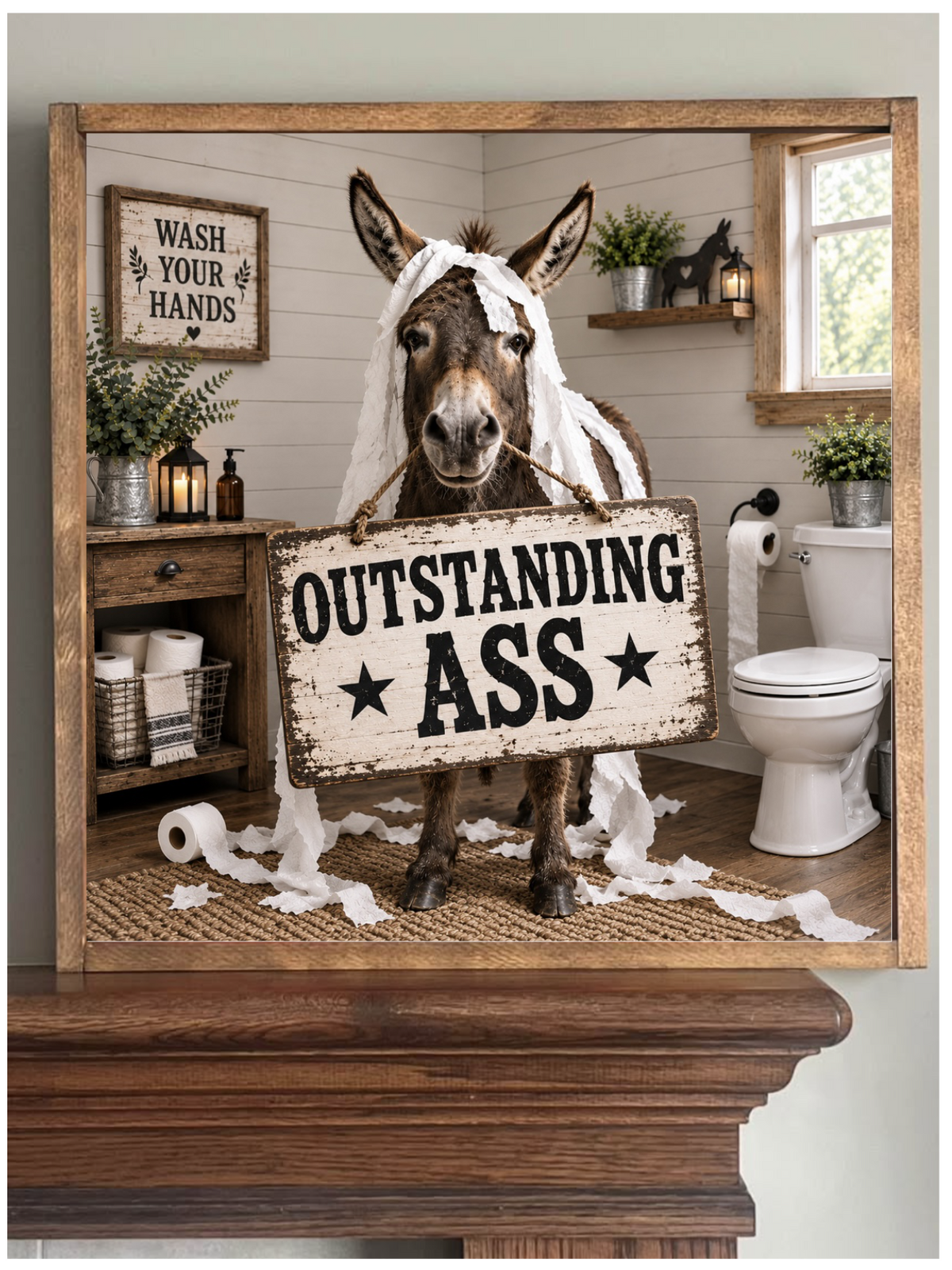 Outstanding Ass Farmhouse Sign