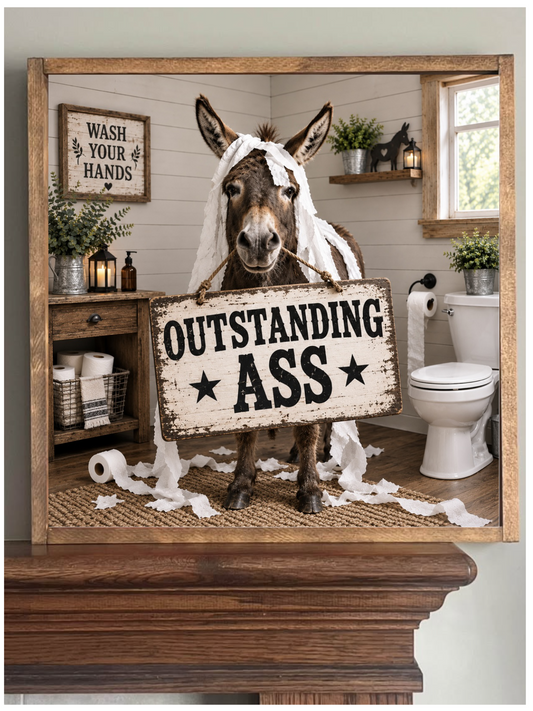 Outstanding Ass Farmhouse Sign