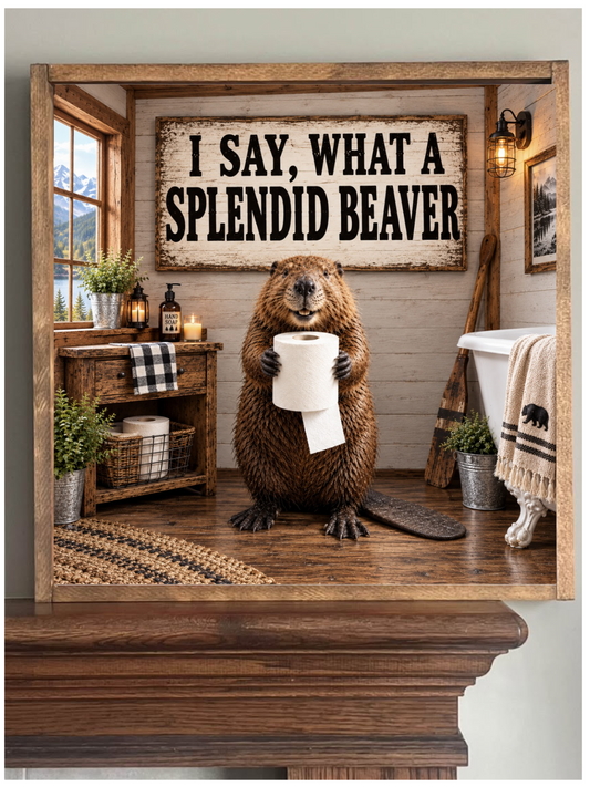 Splendid Beaver Farmhouse Sign
